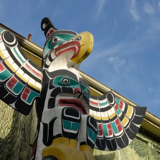 Thunderbird,Above,Killer,Whale,-,Carver:,Harold,Alfred,1990.,Cowichan