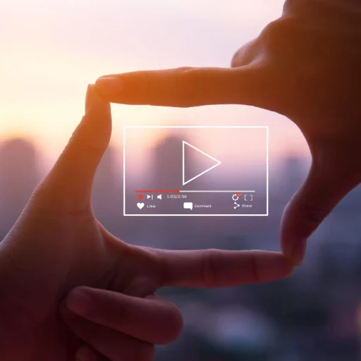 Online,Live,Video,Marketing,Concept.photo,Sign,Made,By,Human,Hands